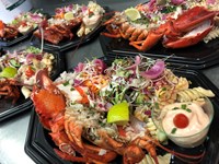 Mesclun de demi homard et sa sauce whisky